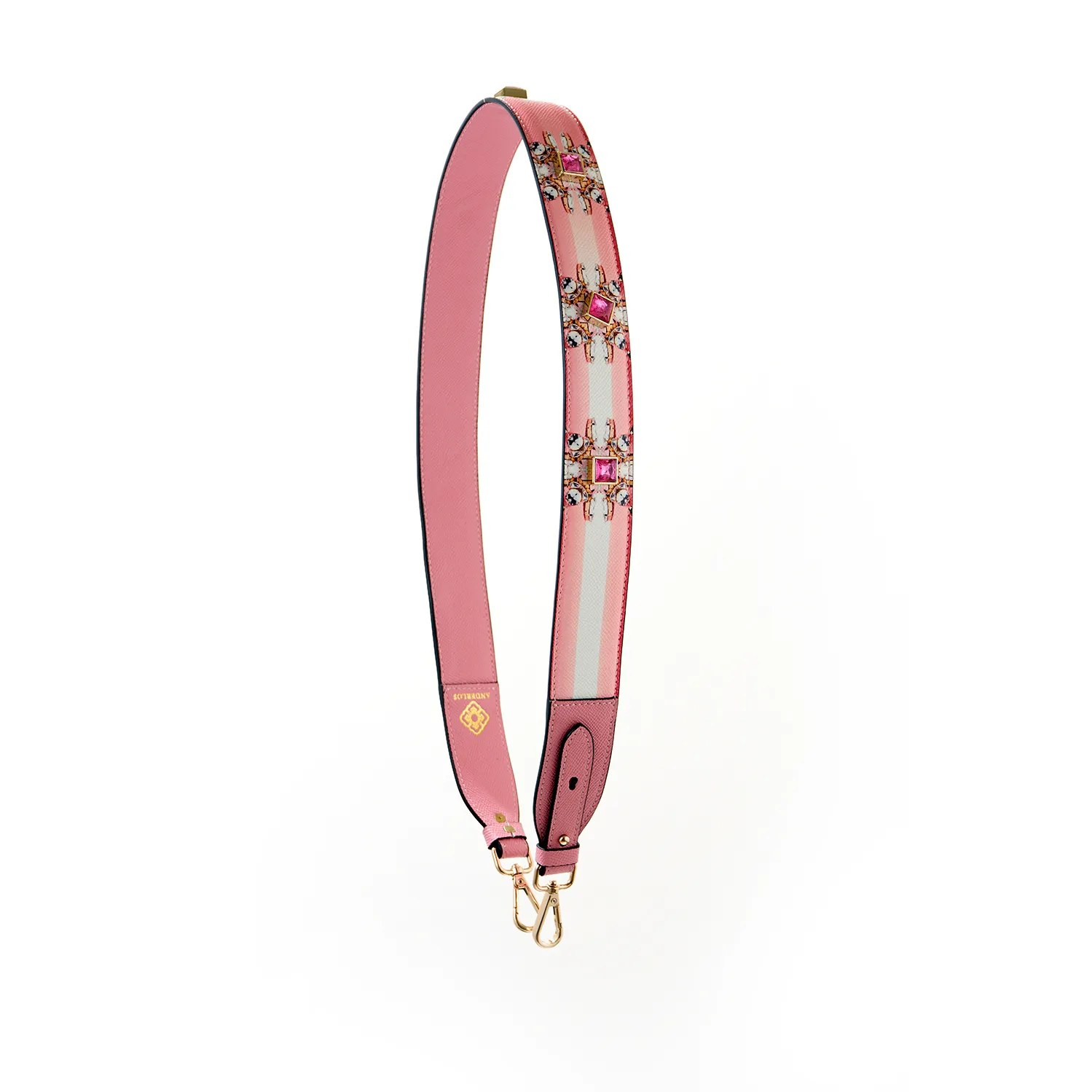 珊瑚寶石印花寬背帶crystal Coral Wide Bag Strap Anderlos 安德羅斯 珊瑚寶石印花寬背帶crystal Coral Wide Bag Strap Anderlos 安德羅斯
