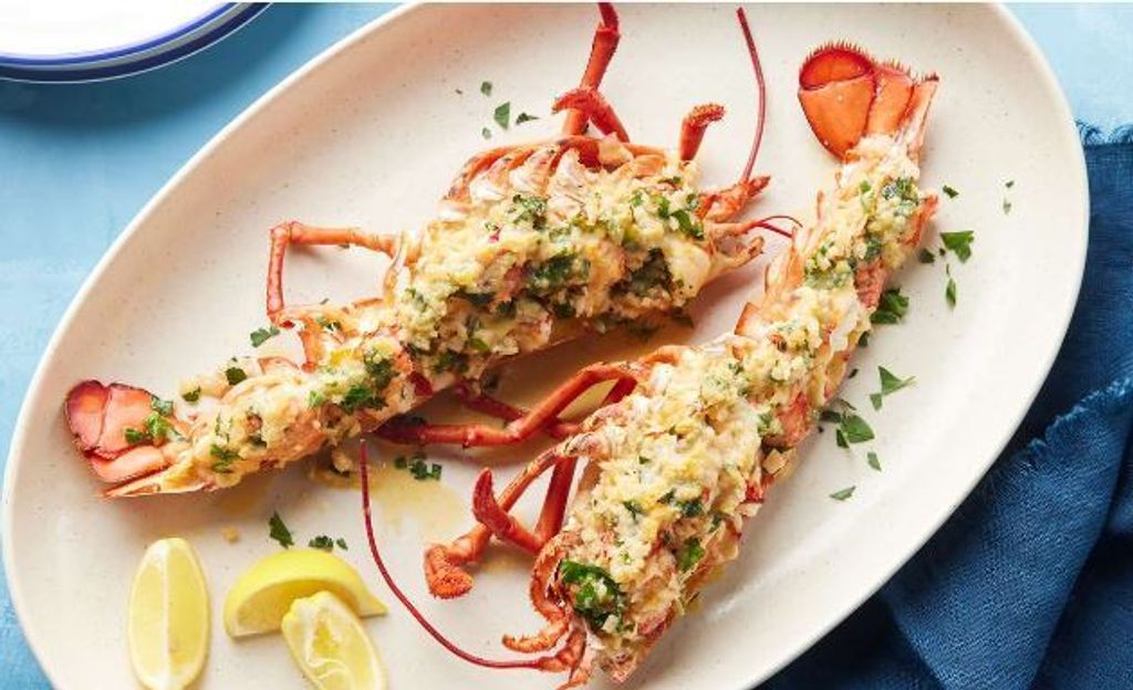 cooked boston lobster C