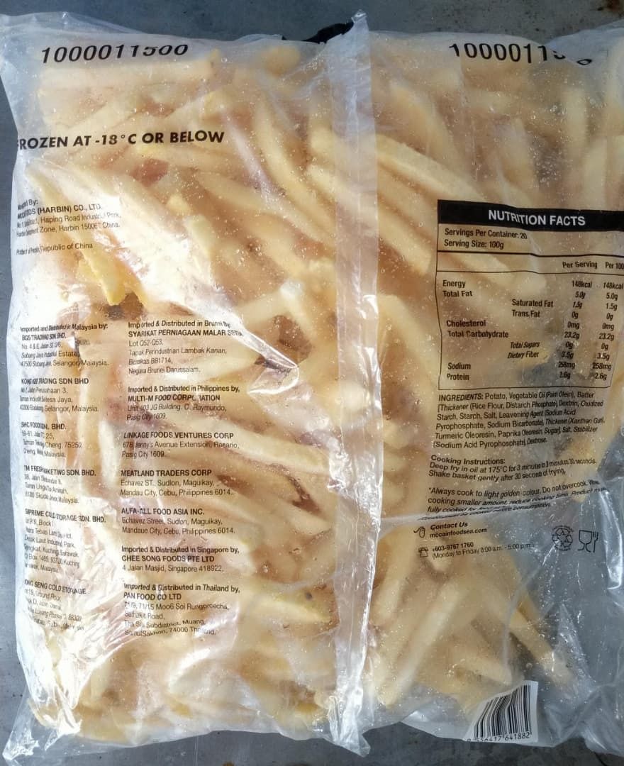 Golden Armor French Fries Straight Cut 3