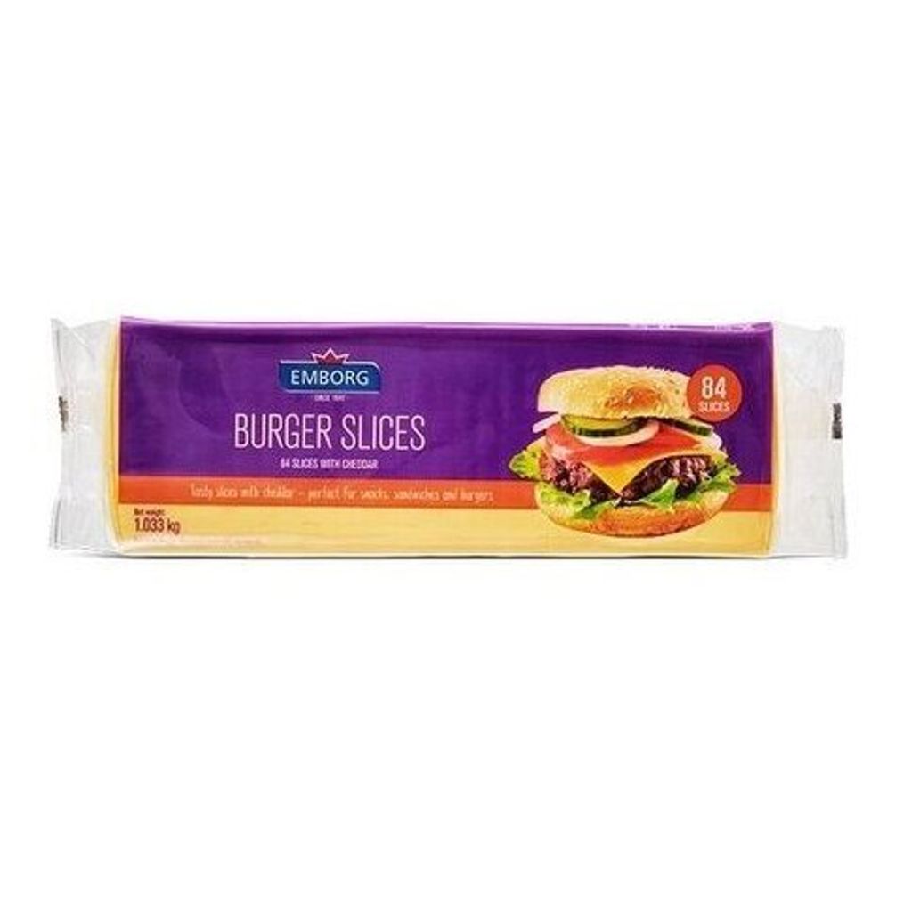 Emborg Burger Cheese Sliced Color 84PCS 1