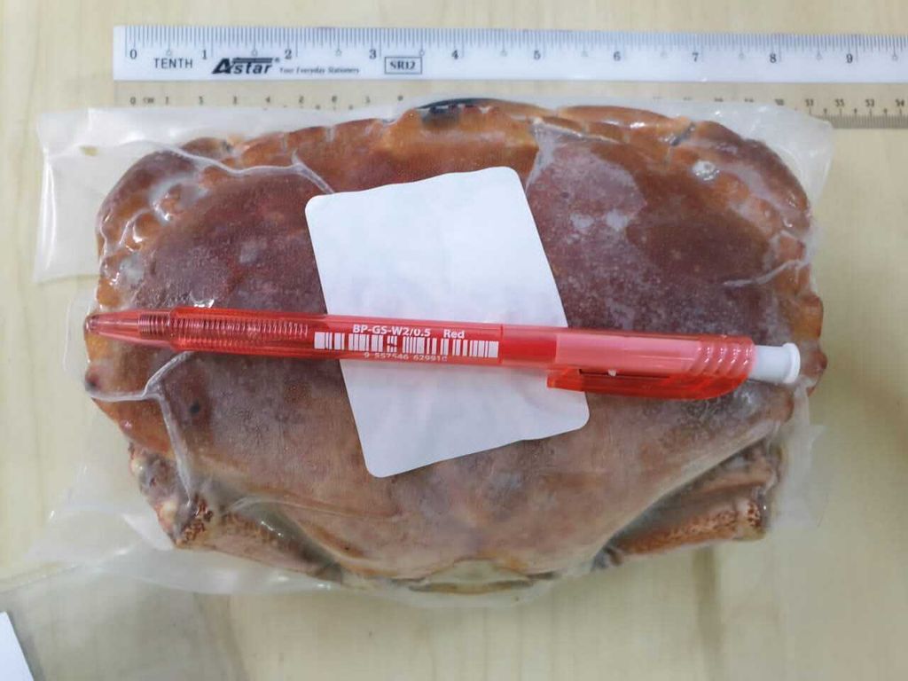 Frozen Cooked French Brown Crab 0.8-1.0KGS 2