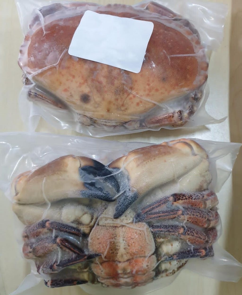 Frozen Cooked French Brown Crab 0.8-1.0KGS 1