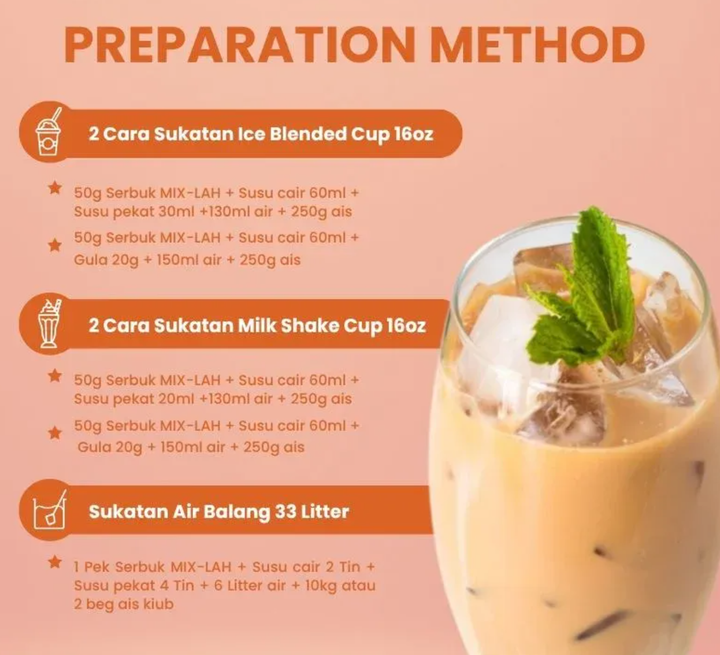 Mix-lah Milkshake Premix Green Tea Latte_2