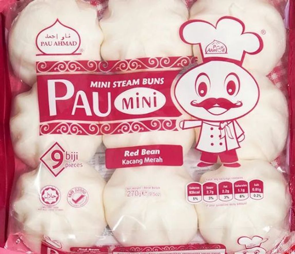 PASTRY - PA PAU AHMAD MINI BUN RED BEAN 30GM FS (10PKTx20PCS) 1