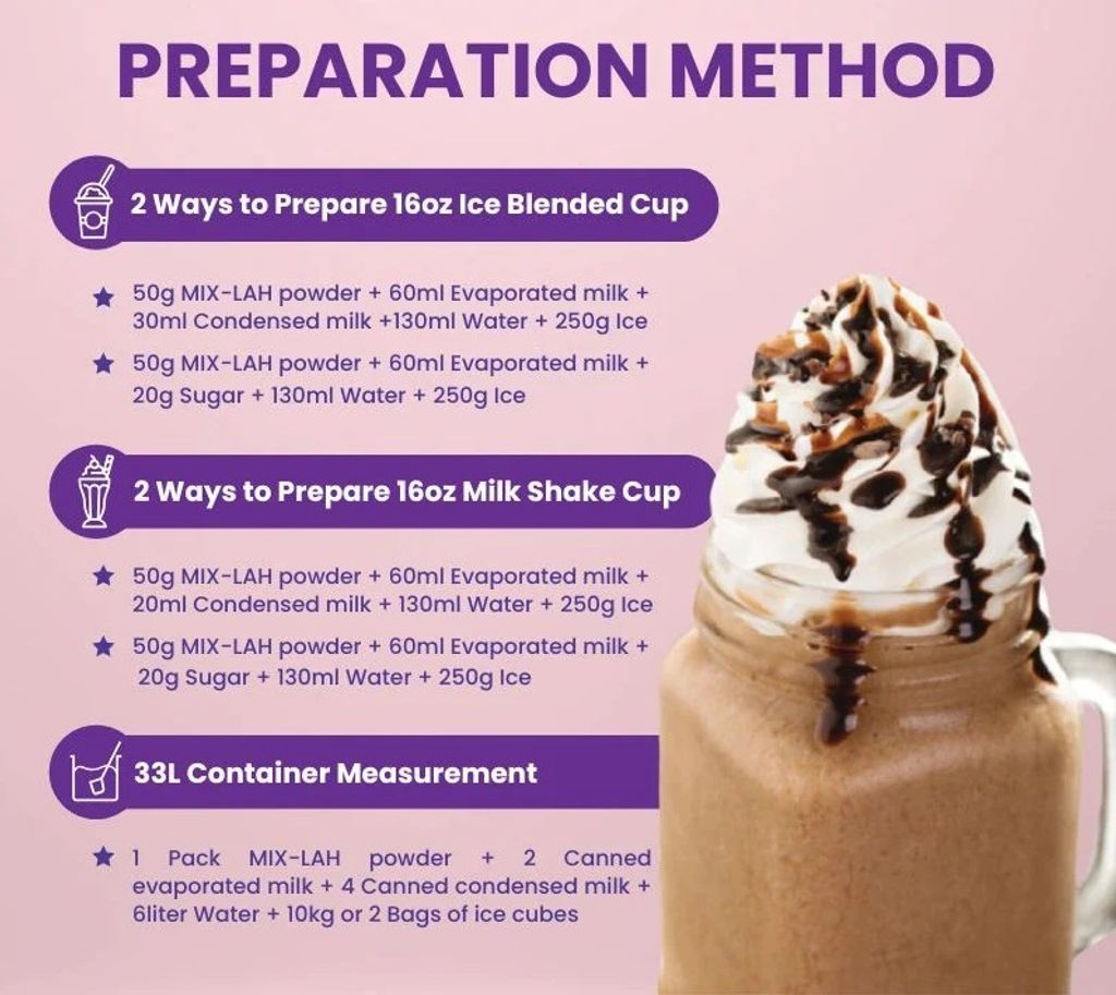 Mix-lah Milkshake Premix Belgian Chocolate_2