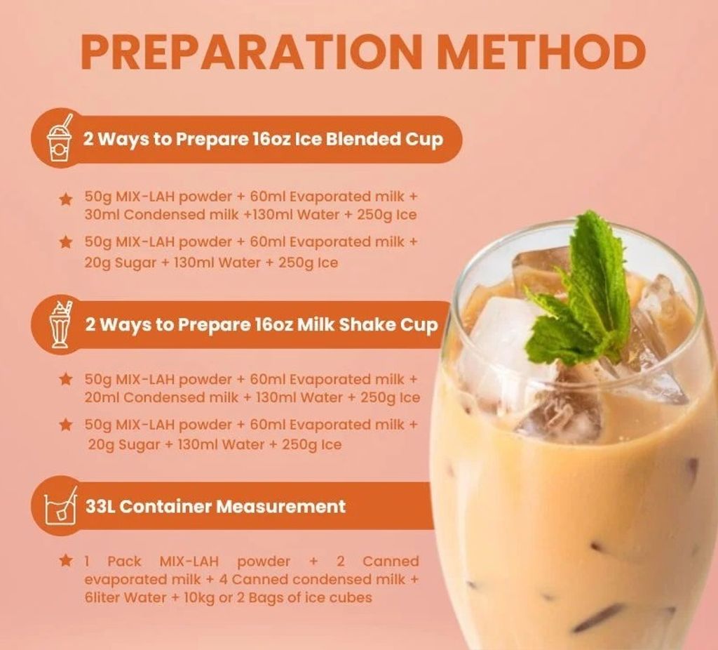 Milkshake Premix Thai Green Tea 2