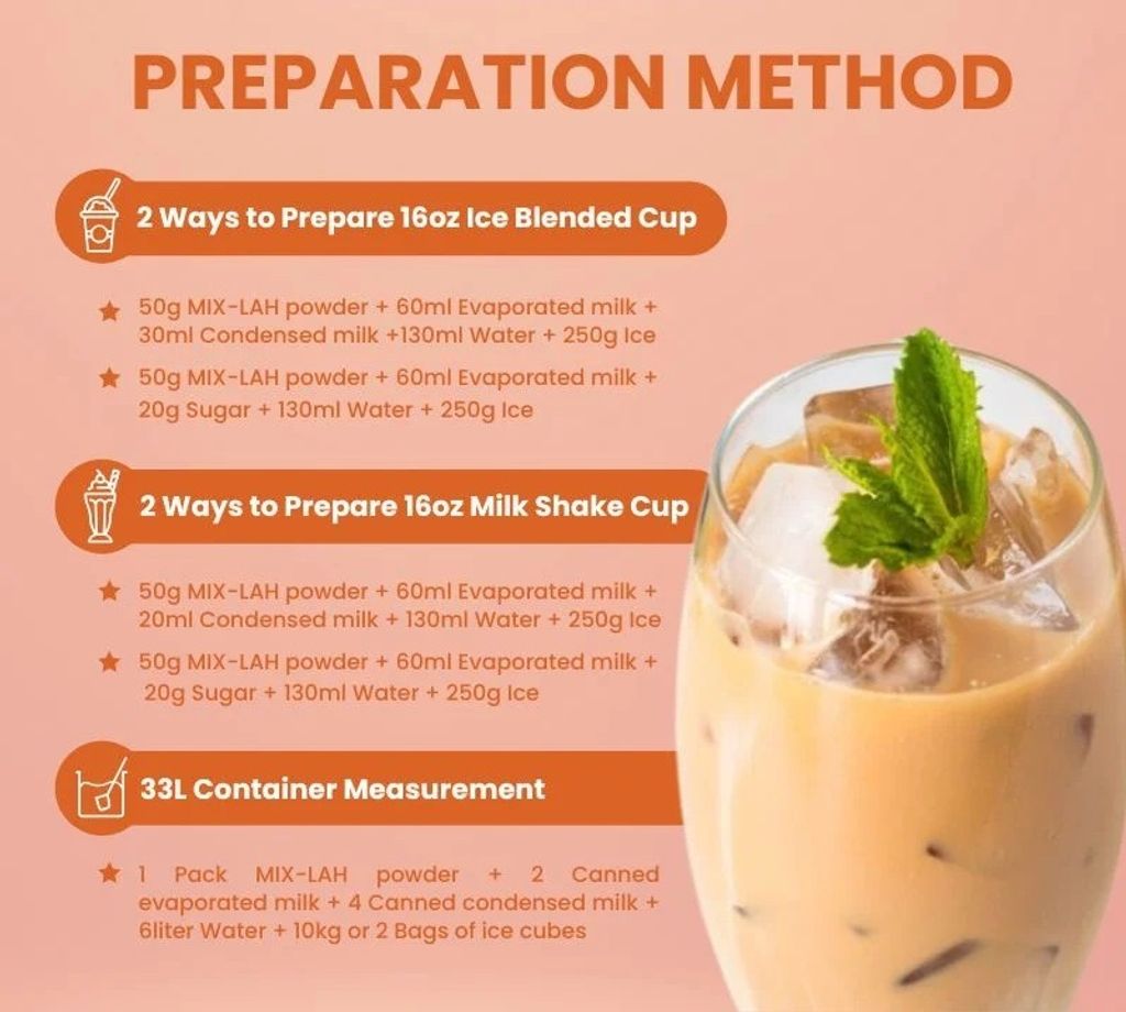 Milkshake Premix Thai Milk Tea 2