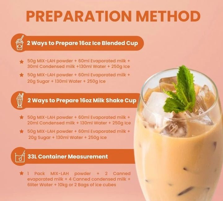 Milkshake Premix Thai Milk Tea 2