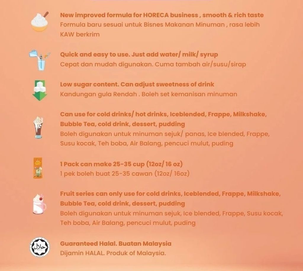 Milkshake Premix Thai Milk Tea 3