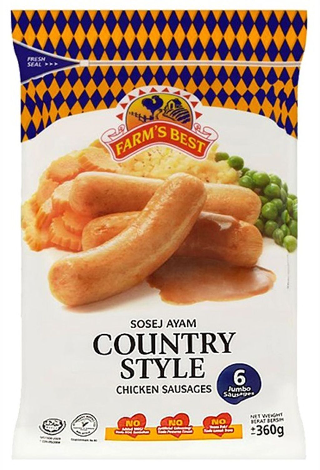 Chicken Sausage Country Style 6PCS 1