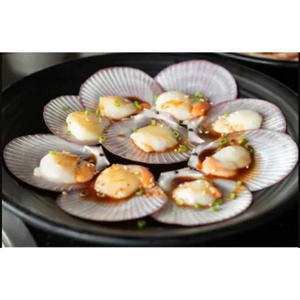 Pink Scallop Half Shell 50-60 4