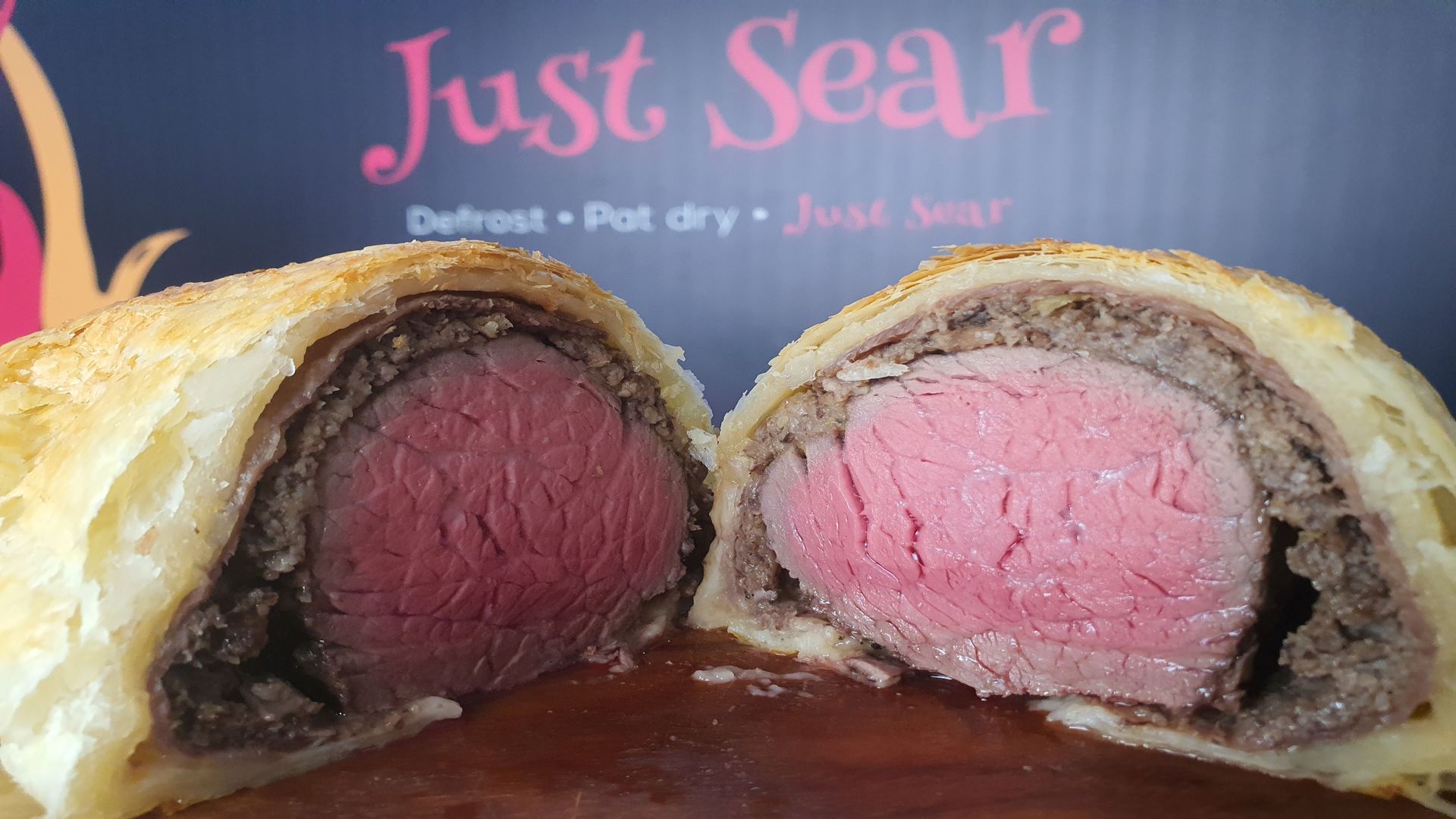 Just Sear | WAGYU, LAMB, CHICKEN WELLINGTONS