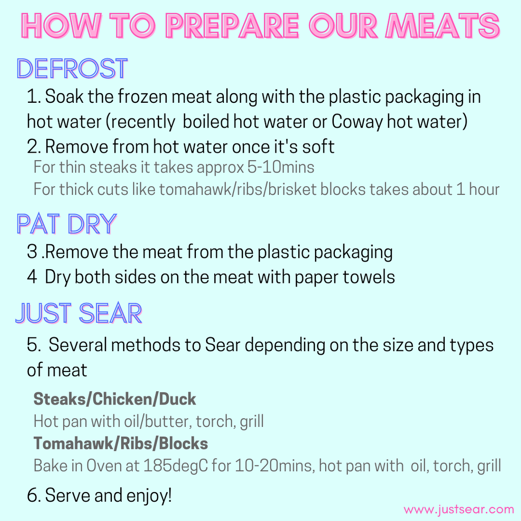 How to prepare our steaks