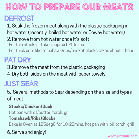 How to prepare our steaks