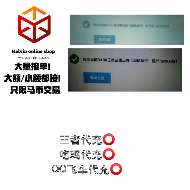 Kelvin Chok |  - 游戏代充业务🈶