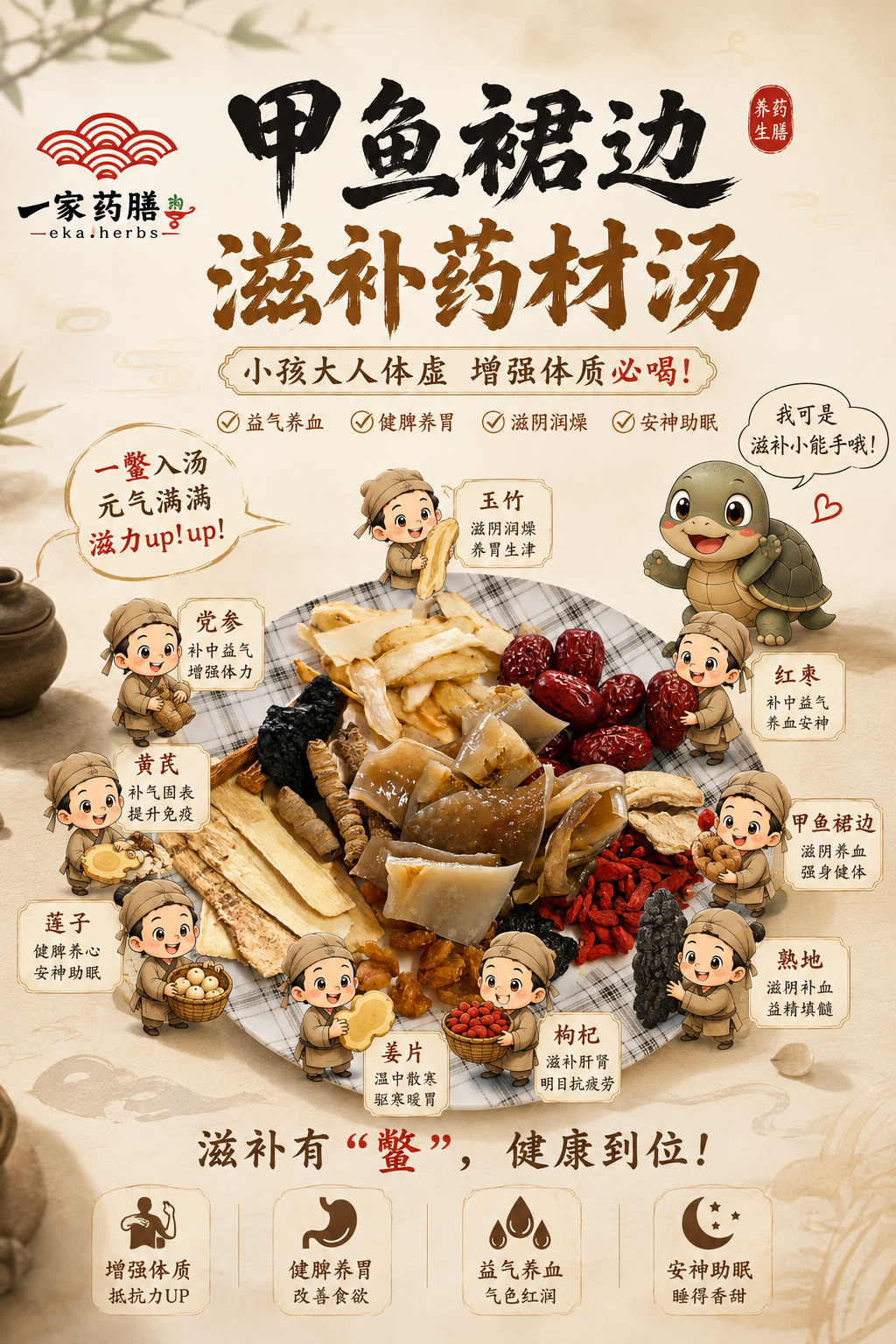 甲鱼裙边滋补药材汤4