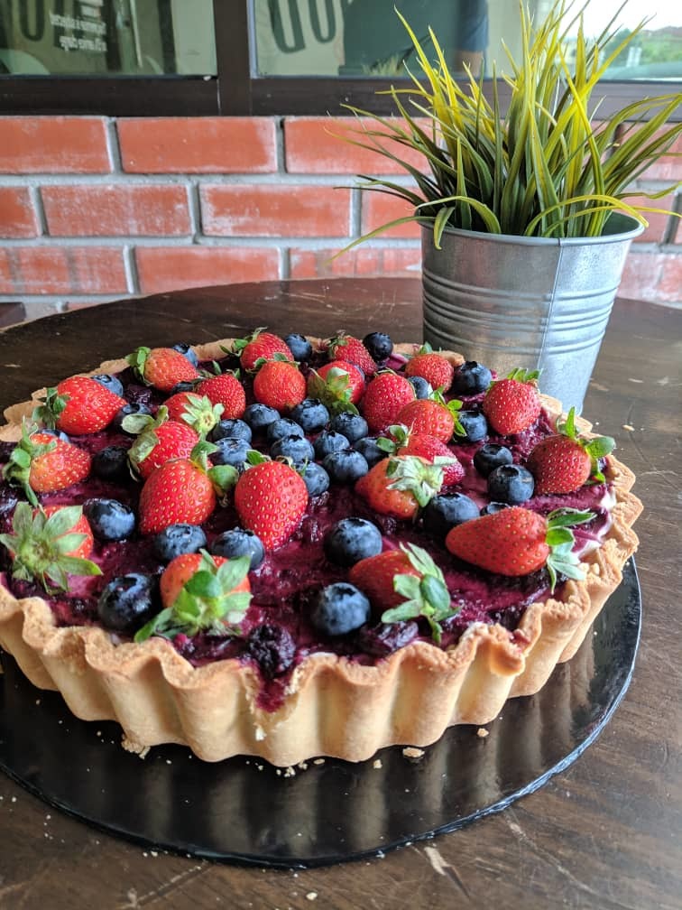 Berries Cheese Tart The Caravan Cafe