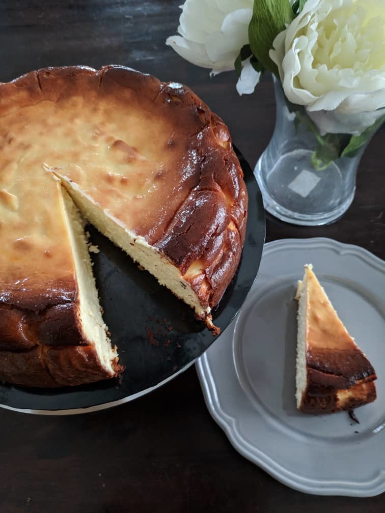 Original Basque Burnt Cheese Cake The Caravan Cafe