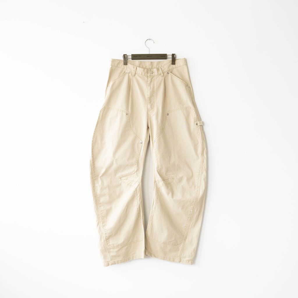 CONZ - Duck double knee curved leg pants-1