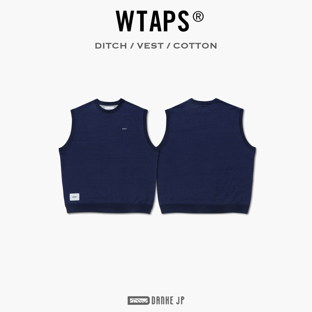 INDIGO L 22SS WTAPS DITCH / VEST / COTT