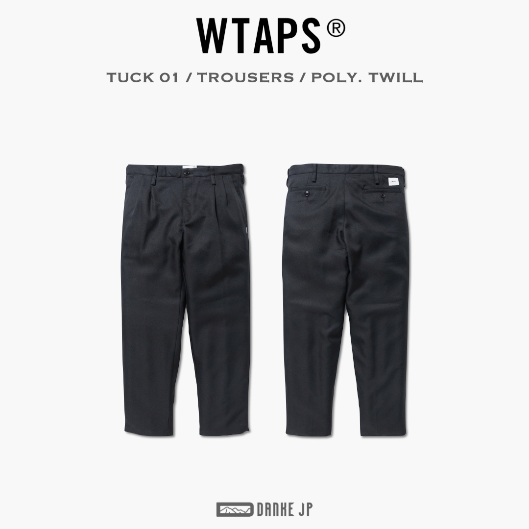 WTAPS TUCK 01 / TROUSERS / POLY. TWILLTUCK01T - スラックス