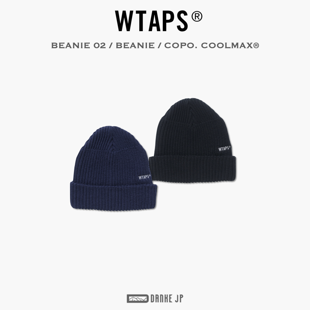 WTAPS ビーニー  COOL MAX  ネイビー　シンプル　試着のみ