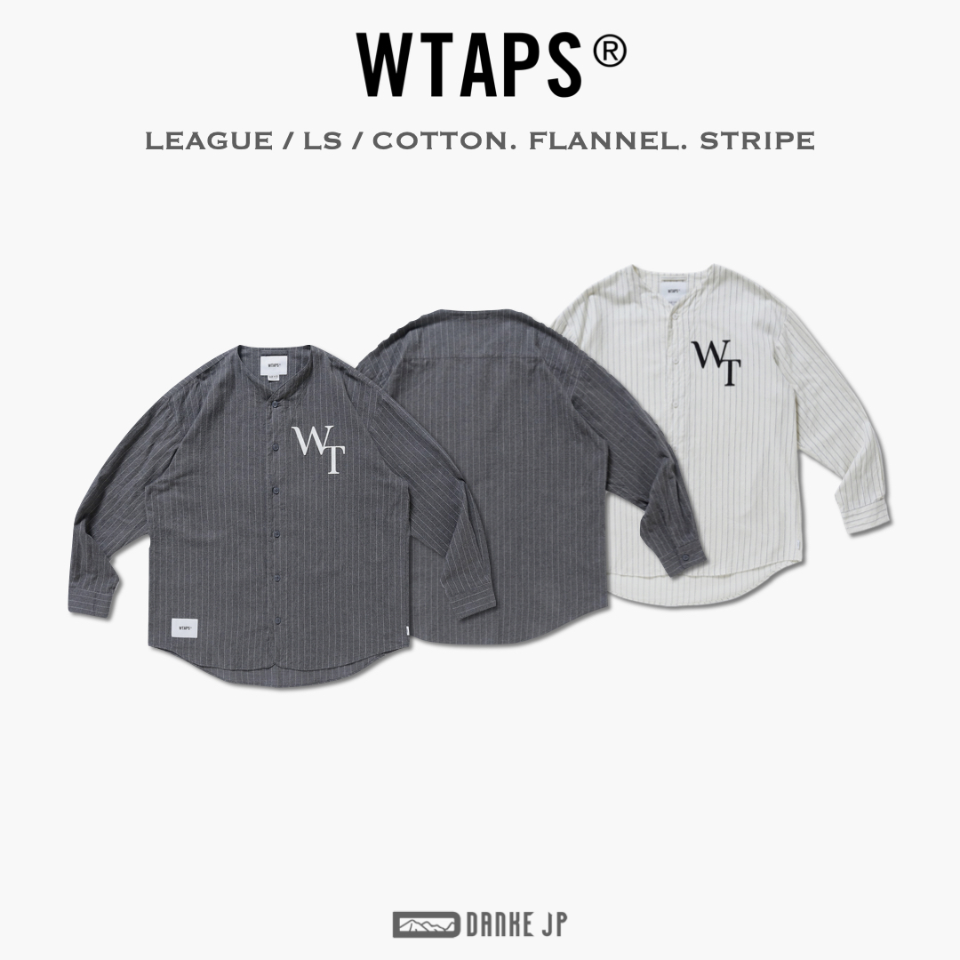 大流行中！ S Wtaps LEAGUE LS COTTON FLANNEL. STRIPE