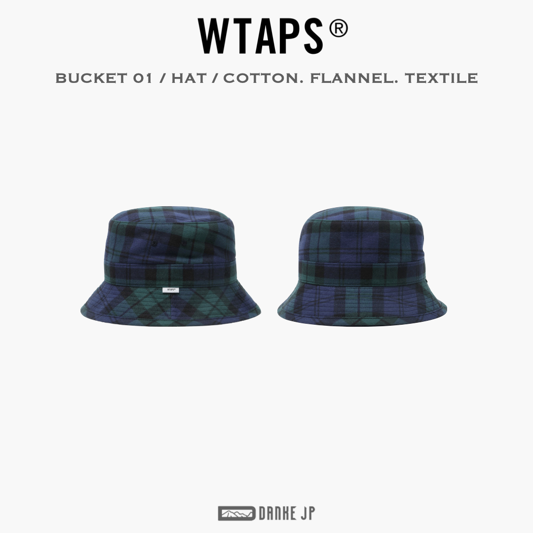 WTAPS 22SS BUCKET HAT 01 FLANNEL CHECK L