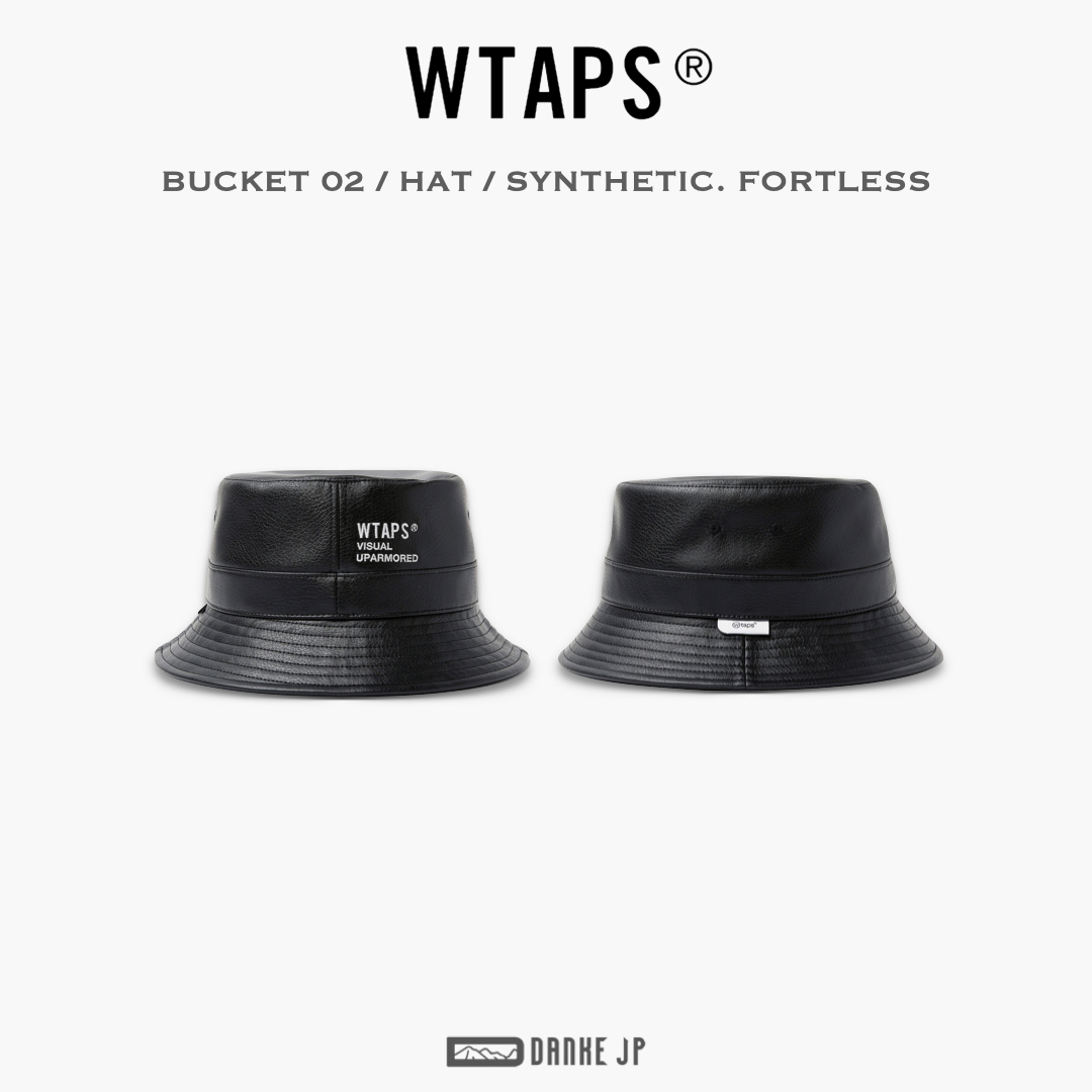 22AW WTAPS BUCKET 02 HAT シンセティックレザー-