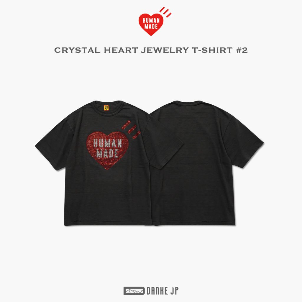 HUMAN MADE CRYSTAL HEART JEWELRY T-SHIRT seven-health.com