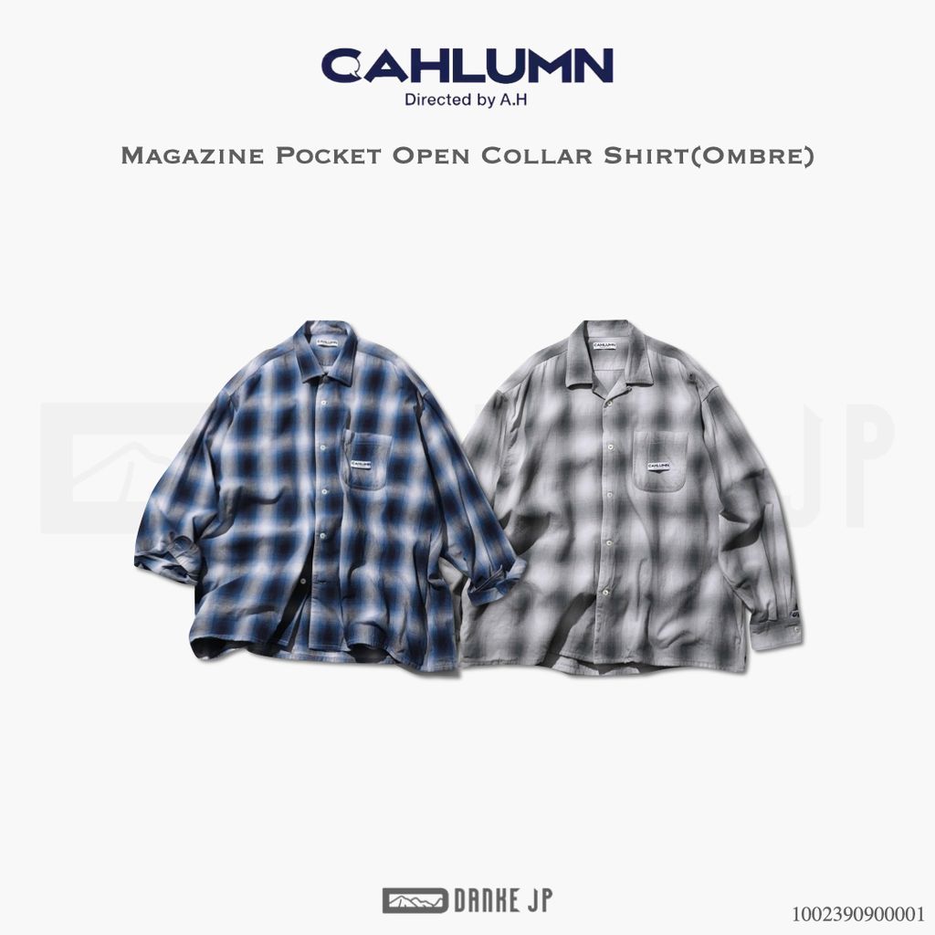 殿堂 シャツ ブラウス CAHLUMN カウラム Magazine Pocket Broad Shirt