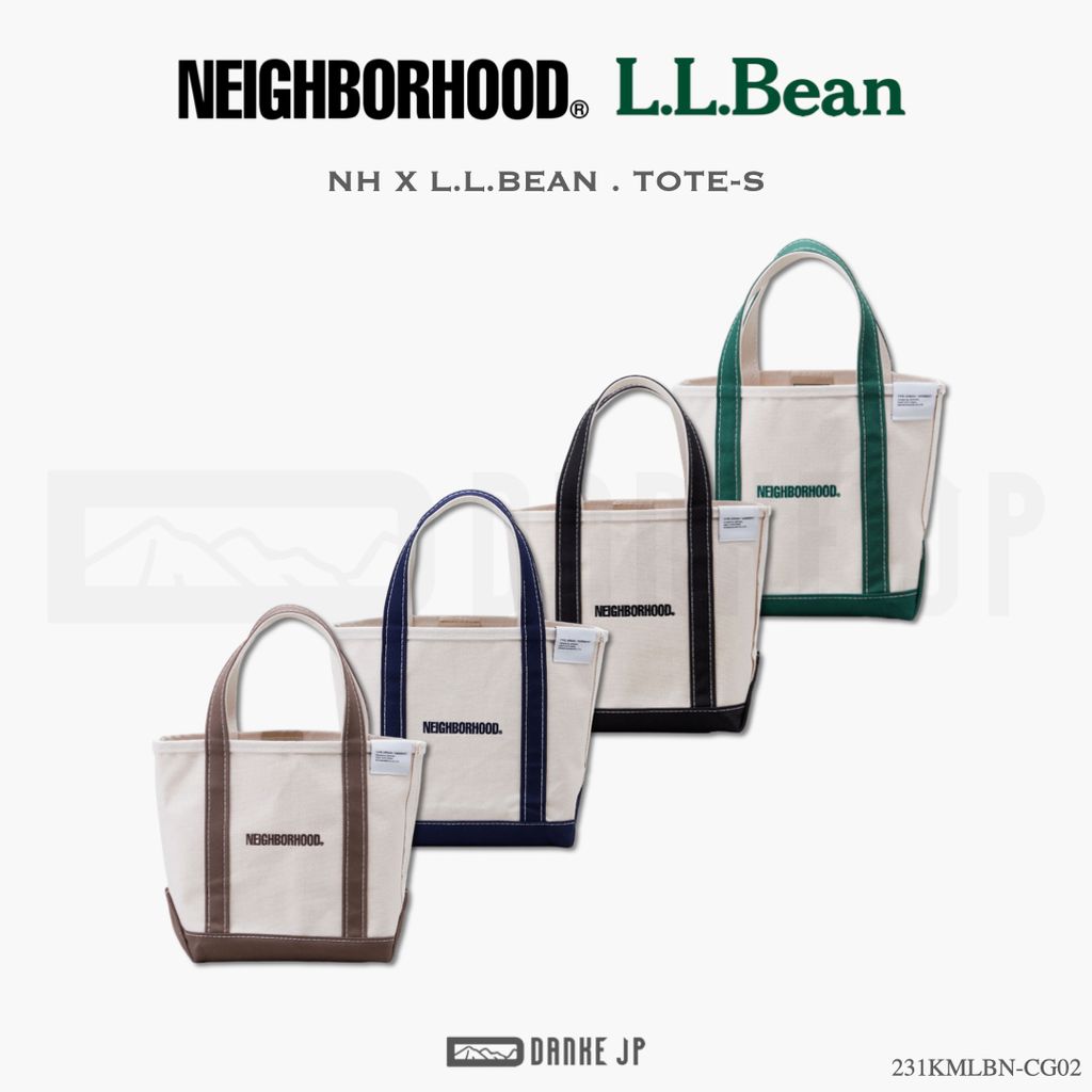 NEIGHBORHOOD NH X L.L.BEAN  BLACK TOTE-L