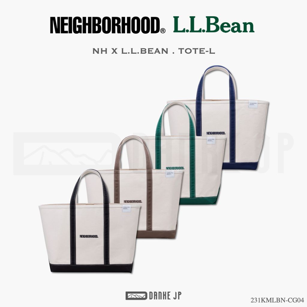 NH X L.L.BEAN . TOTE-S ネイビー トートバッグ 白ｘ紺 | www