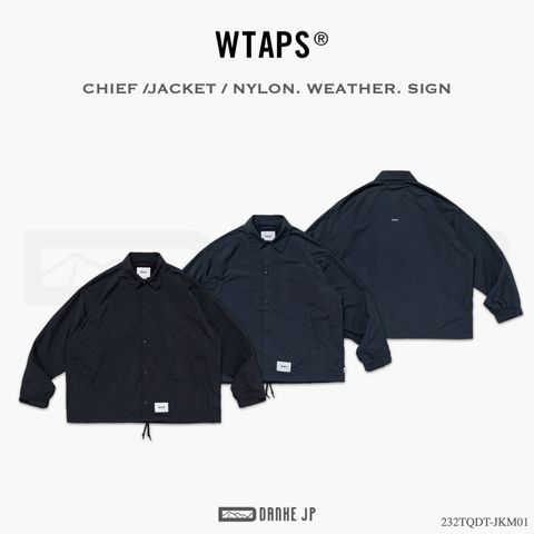 WTAPS CHIEF JACKET NYLON. WEATHER. SIGN-