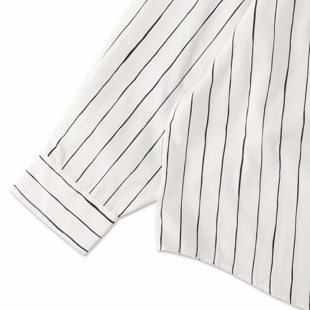 STRIPESFOR CREATIVE SS26P-C STRIPE PULL OVER SHIRTWhite - SaxAvailable on 1-24at Authorized Deal (1)