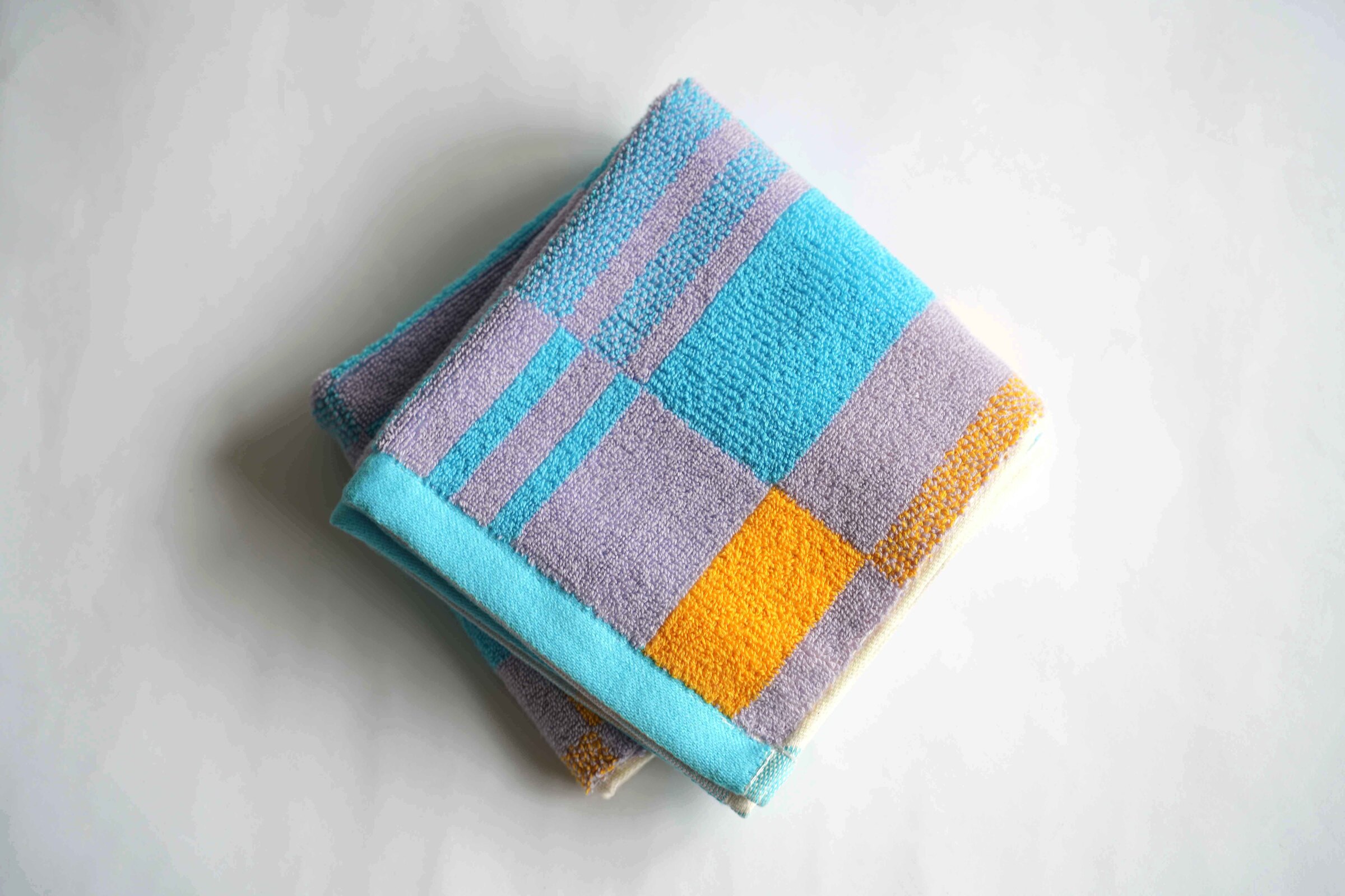 紫色系提花毛巾-方格05