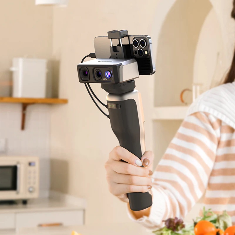 3DMakerpro Smart Grip 智慧握把搭配手機與掃描器使用