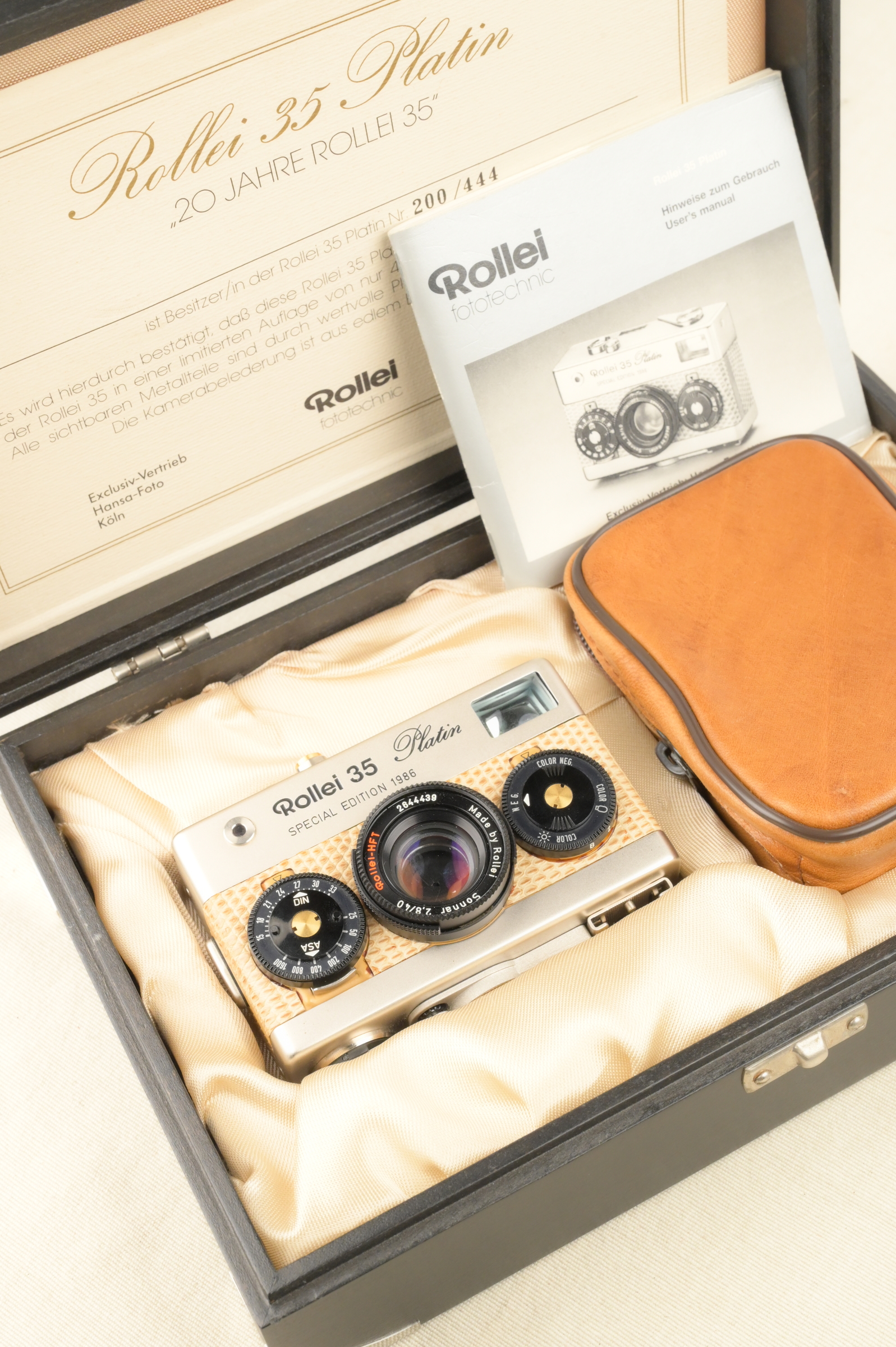 Rollei 35 Platin Special Edition 1986 #200/444 – 森寫真機店