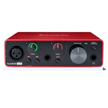 Focusrite Scarlett Solo 2x2 USB Audio Interface, 3rd Generation