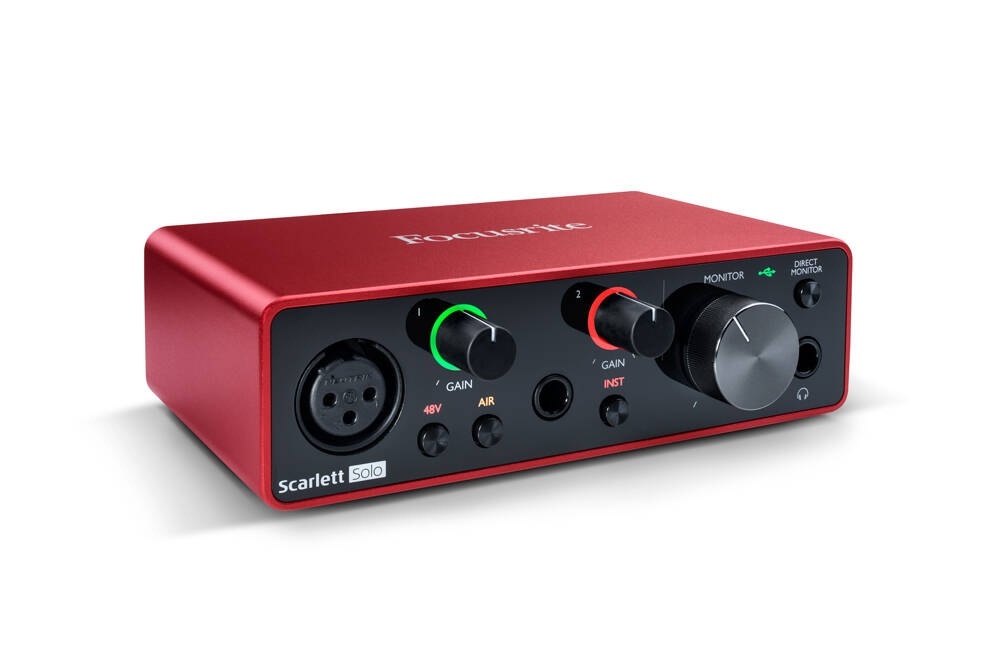 Focusrite Scarlett Solo 2x2 USB Audio Interface, 3rd Generation