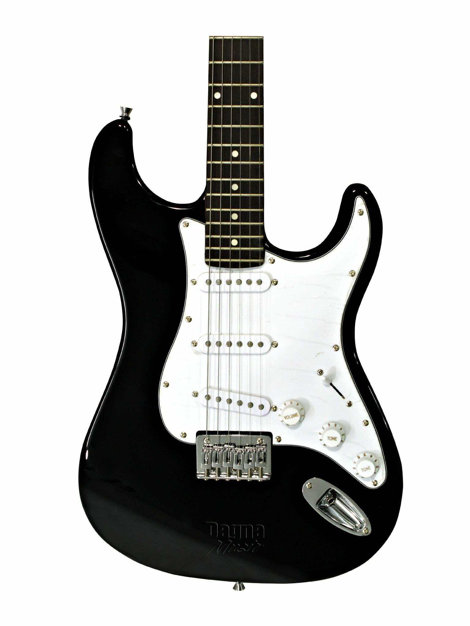 Squier MM Stratocaster Hardtail Electric Guitar, Laurel FB Black