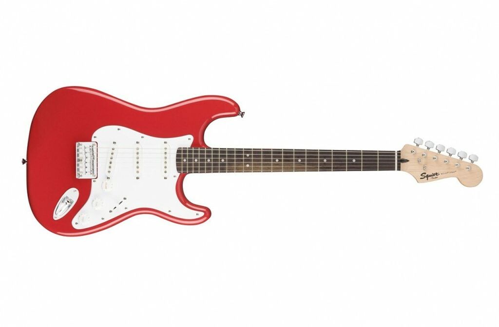 Squier MM Stratocaster HT Electric Guitar, Laurel FB, Red – Micro Music  Store