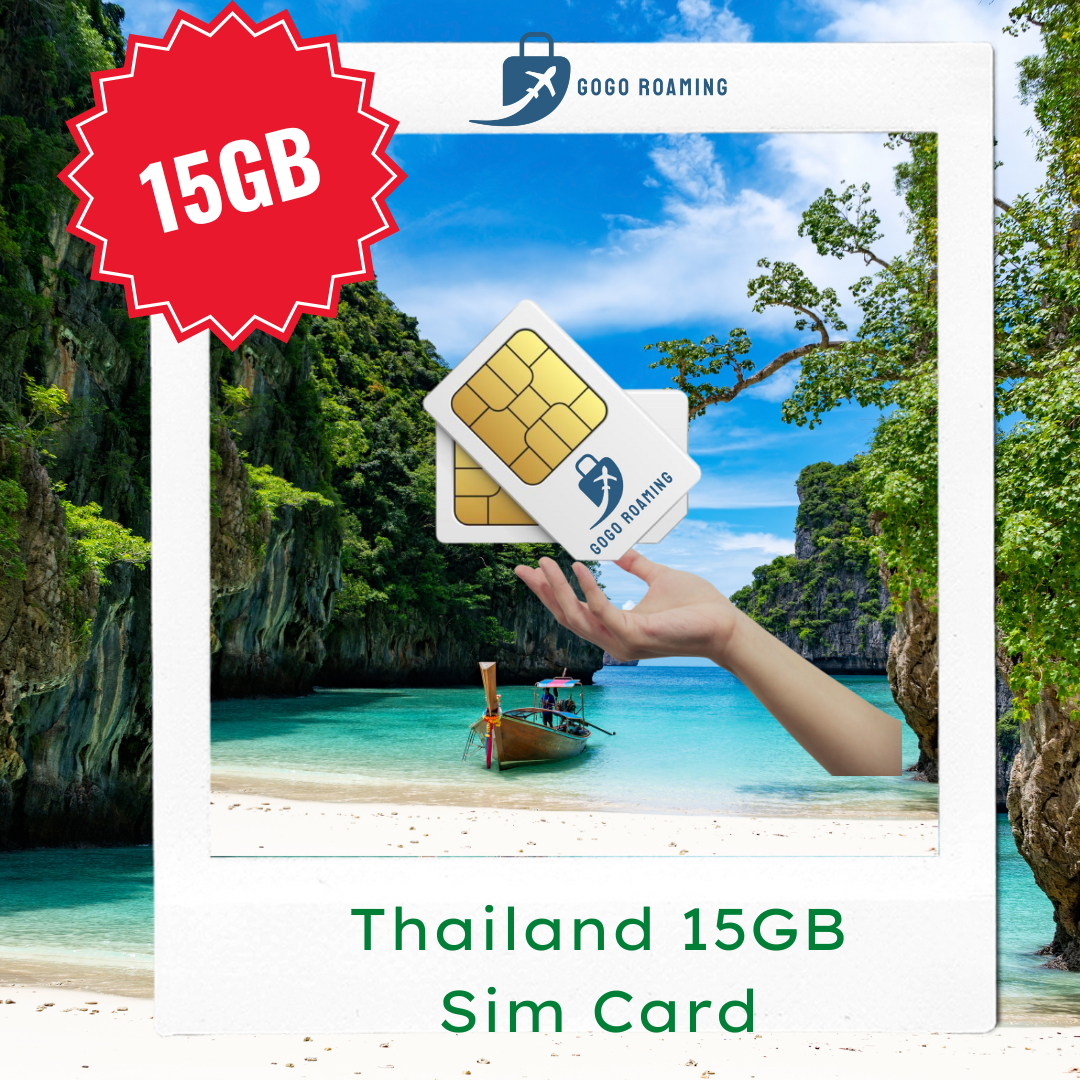 Thailand DTAC Travel Data 4G Sim Card 【15 GB 】 【16 Days 】 Please