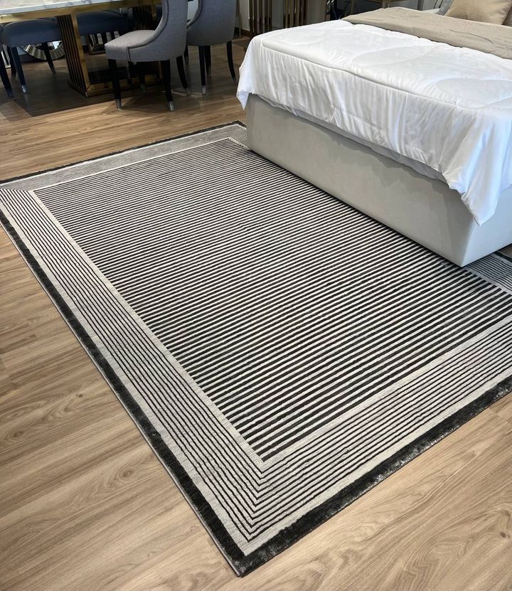 MODERN MINIMALIST AREA RUG -  CLEARANCE Dark Grey 1