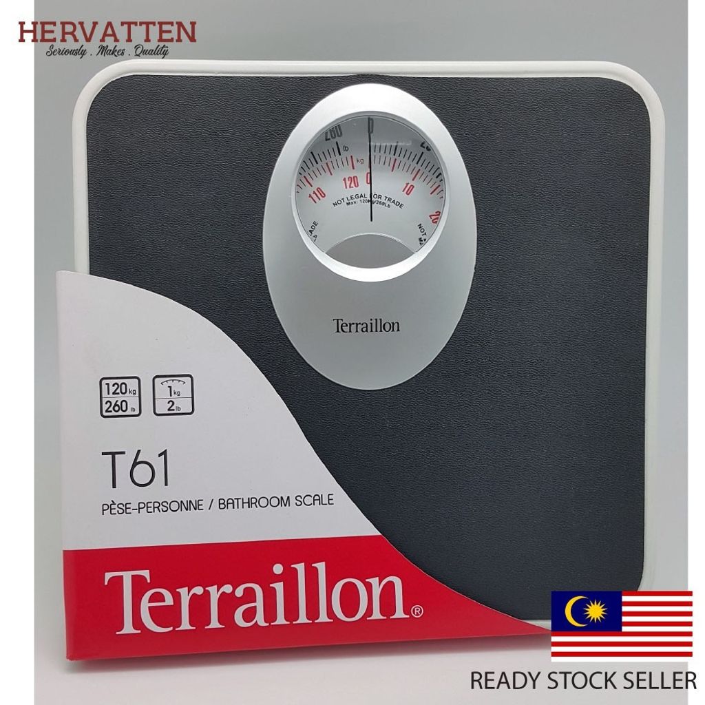 Bathroom Scale (Black) Terraillon T61 Mechanical Scale Hervatten Malaysia