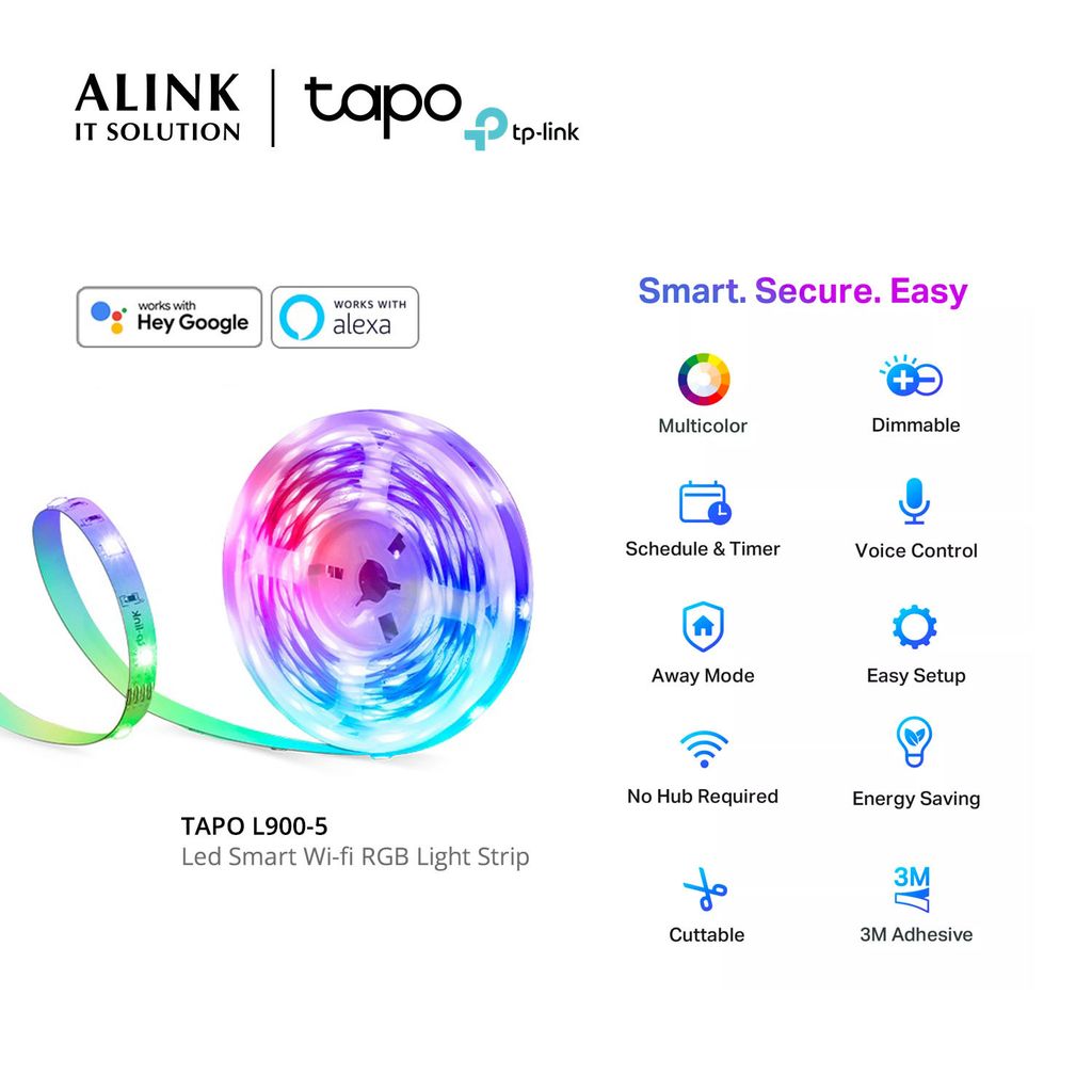 TP-Link LED Smart WiFi Light Strip, RGB Million Color Running