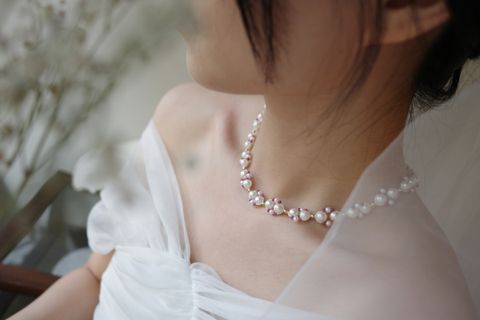 bridal- pearl necklace
