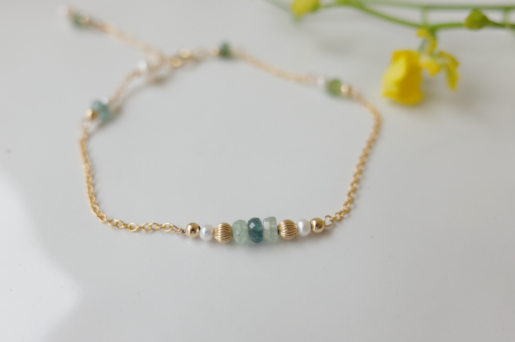 Green Light Bracelet 碧璽森林手鏈-1