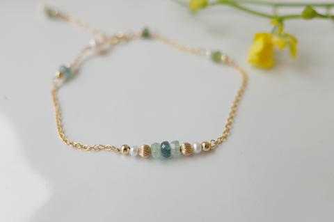 Green Light Bracelet 碧璽森林手鏈-1
