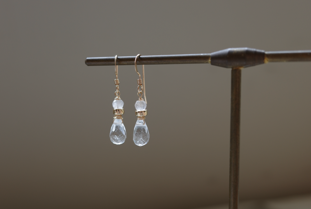 Rain Drop Crystal Earring-1